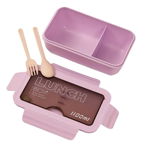 Pack4 Tupper 850ml Para Alimentos Frescos En Morado