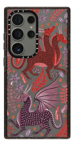 Funda Casetify Para Samsung Galaxy S24 Ultra Dragon Rojo