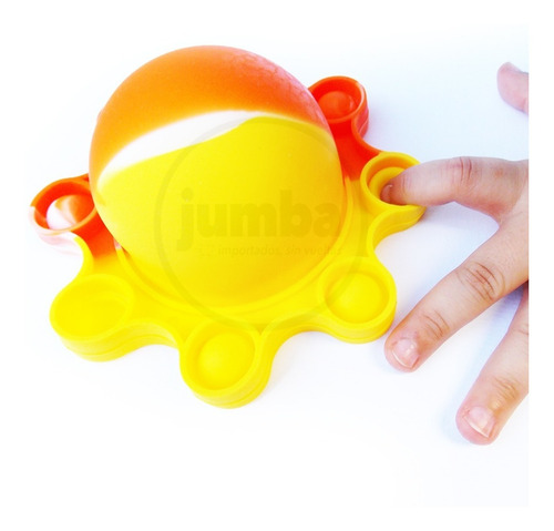 Imagen 2 de 10 de Pulpo Reversible Grande Pop It Silicona Antistress