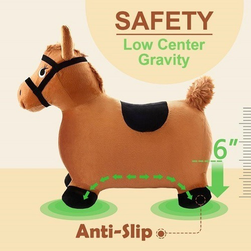 Imagen 3 de 5 de Caballo Pony Saltarin, Cubierta De Plush Bestoys