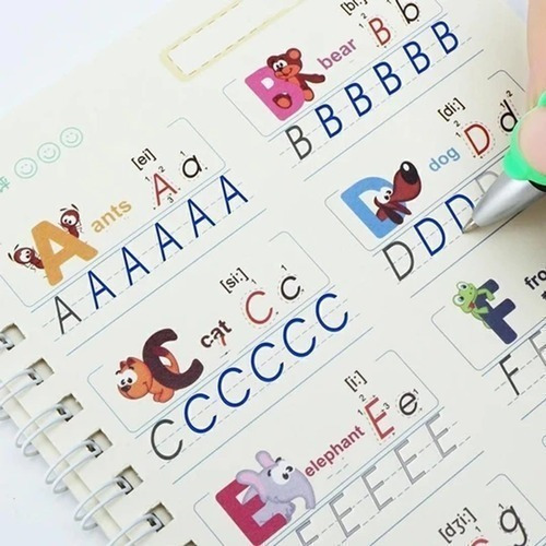Cuaderno De Caligrafía 3d Libros Mágicos Reutilizables Para