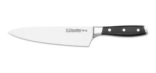 Cuchillo 3 Claveles Cocinero 25 cm Mango Rojo - Uniblock