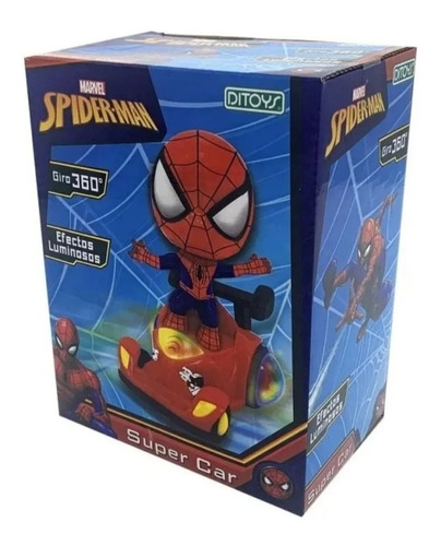 Muñeco Spiderman Super Rider Car Luz Ditoys - Sharif Express