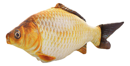 Cojín 3d Con Forma De Pez Grande, Relleno De Carpas De Felp