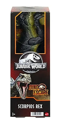 Imagen 3 de 3 de Jurassic World Dinosaurio 30cm Scorpios Rex Mattel Hby24