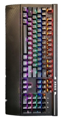 Teclado Mecánico Aoas Gamer Retroiluminado Led Luces Rgb