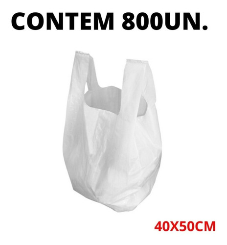 Sacolas Plasticas Virgem Reforçada 40x50 800 Unidades Aprox