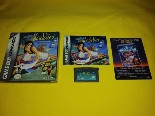 Aladdin Gba Completo Con Caja Y Manual Versión Americana 