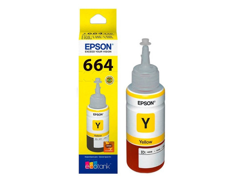 Tinta Epson T664 Original Amarillo L200 L210 L355