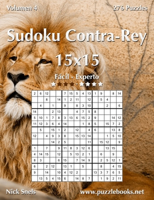 Libro Sudoku Contra-rey 15x15 - De Fã¡cil A Experto - Vol...