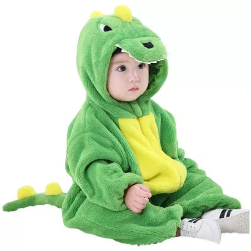 Lindo Pijama De Dinosaurio De Una Pieza Para Niños