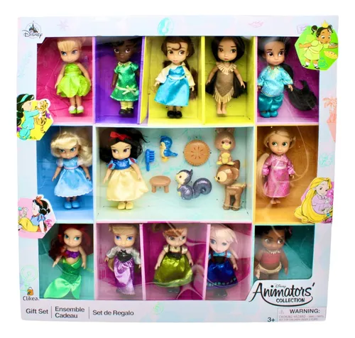 Set 13 Mini Princesas Disney Animators Collection Deluxe.