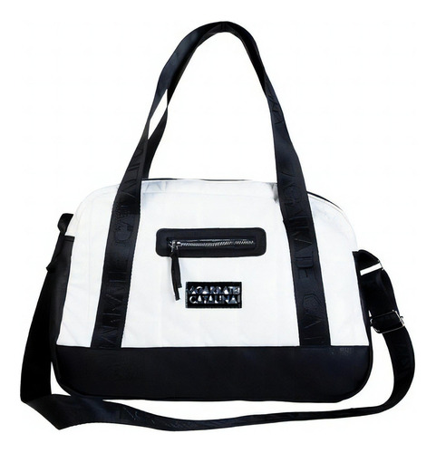 Bolso Inflado Eco Cuero Agarrate Catalina Q Color Blanco