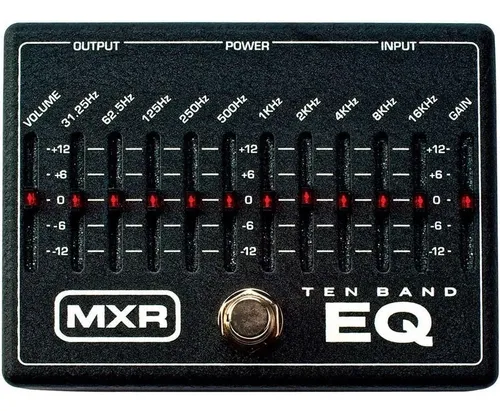 Pedal Analogo Ecualizador De Guitarra Mxr M108 10 Band Eq
