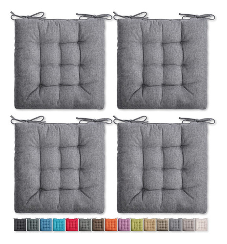 Square Moon Paquete De 4 Cojines Para Silla, Cojines De Asie