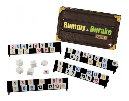 Imagen 2 de 7 de Juego de mesa Rummy & Burako Viajero Ruibal 1066