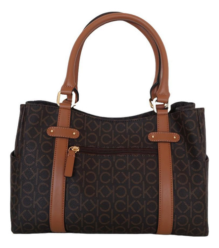 Bolsa Satchel Calvin Klein Cafe Casual Elegante