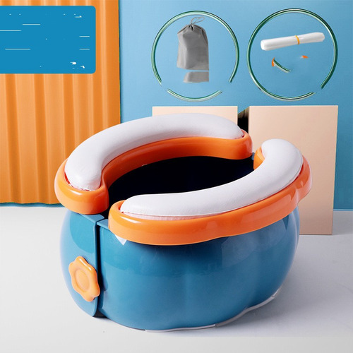 Cojín Rosa Portátil Y Plegable Para Baño Infantil