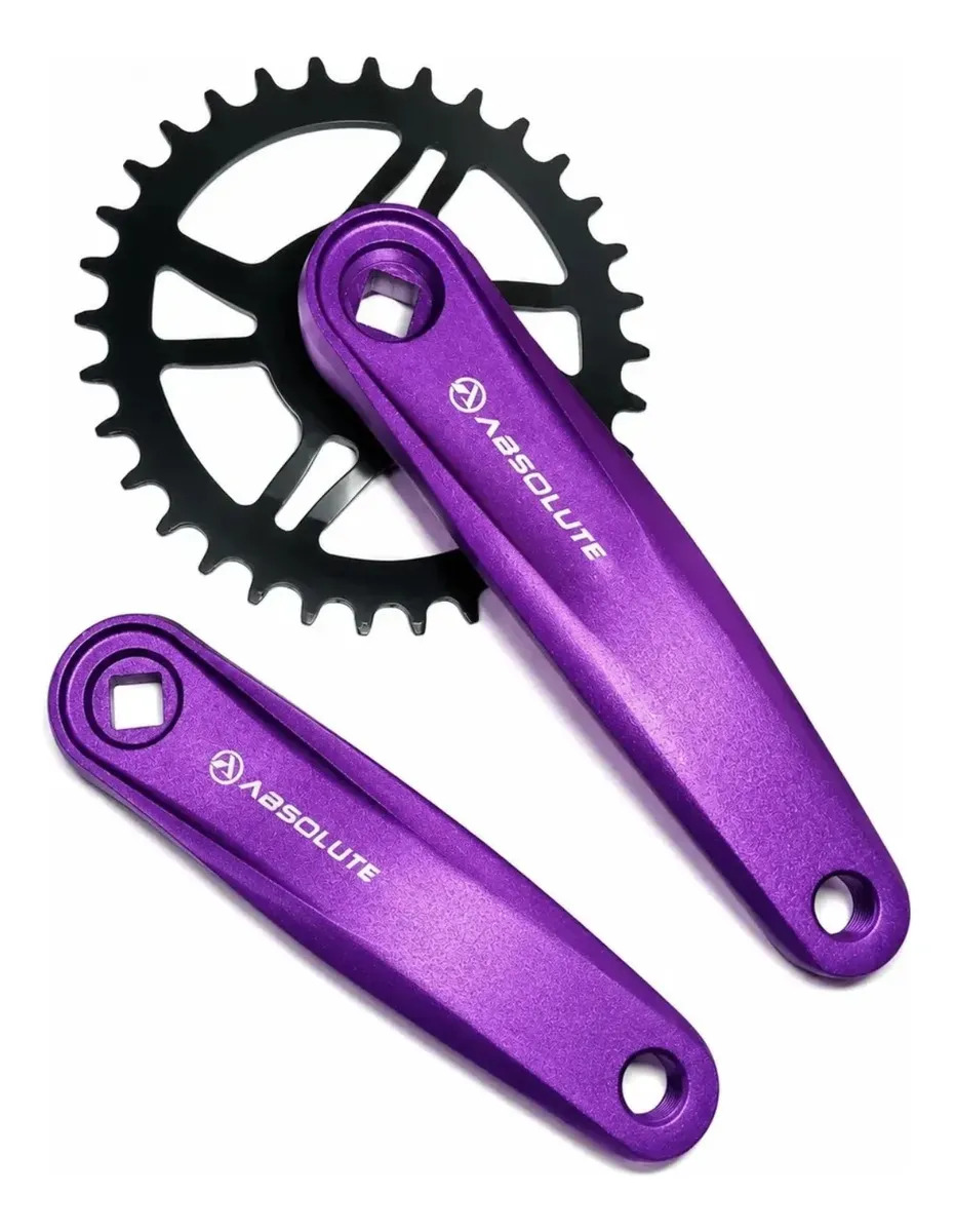 Pedivela Absolute Nero Alumínio 34d Single 170mm Roxo Mtb Roxo