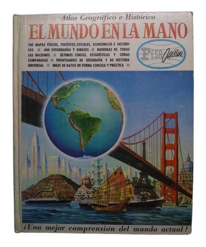 Atlas Geográfico E Histórico El Mundo En La Mano. Pasta Dura