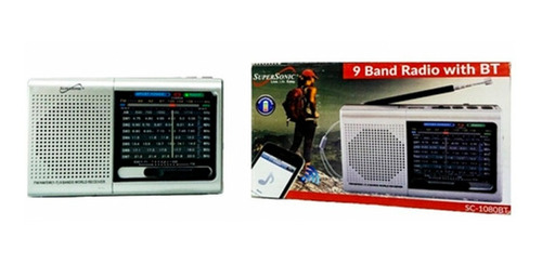 Radio Portatil Am-fm 9 Bandas Usb Bluetooth + Mp3 Oferta Ya 