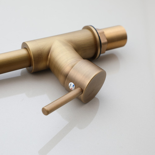 Grifería De Diseño Moderno Bronce Antiguo Cocina Baño Acabado Cepillado Monocomando Valemma