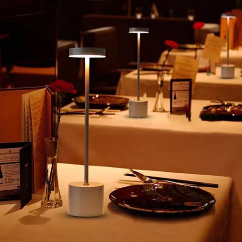 Para ... Luminária Abajur Mesa Luz Led Touch Recarregável