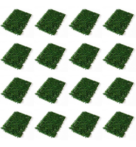 16 Paneles De 40x60cm Cesped Artificial Verde Envio Gratis