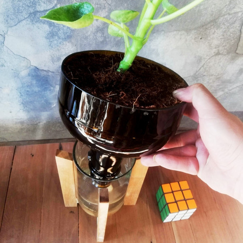 Imagen 6 de 10 de Cuchara Little Plant 27 Con Soporte, Maceta Autorregante