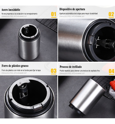 Imagen 4 de 6 de 12pcs Abrebotellas, Abridor Automático De Botellas Cerveza
