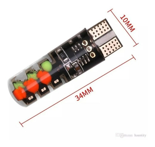 2 Cocuyos Led T10 + Control Remoto