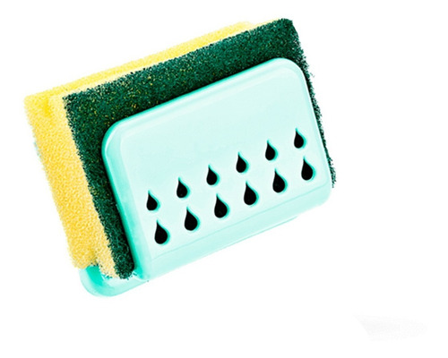 Imagen 2 de 4 de Esponja Para Lavar Platos Con Soporte