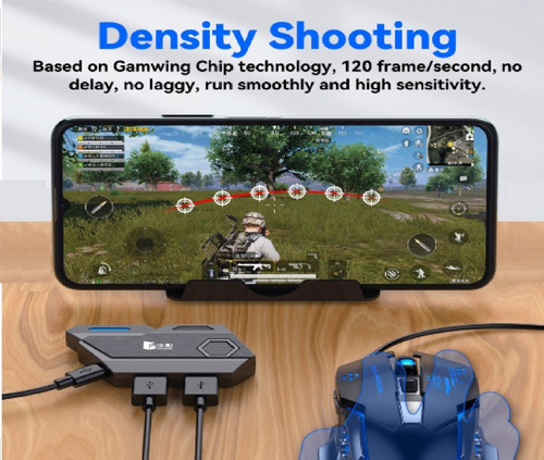 Adaptador De Mouse Y Teclado Para Juegos En Celular Andr/ios