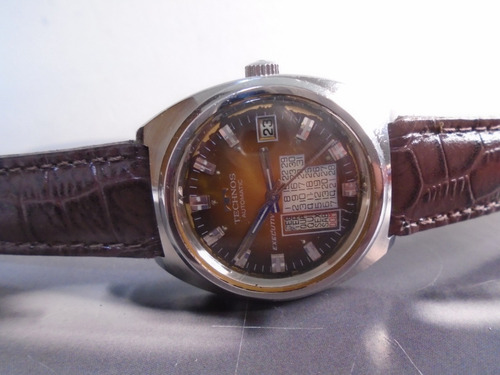 Technos Executive Antigo Folhinha Calendario Perpetuo Raro