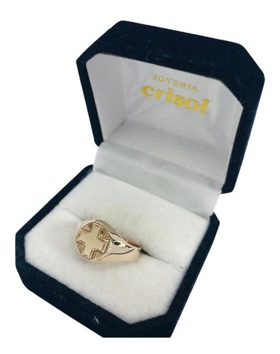 Anillo En Oro 9k Sello Enfermera (s60)