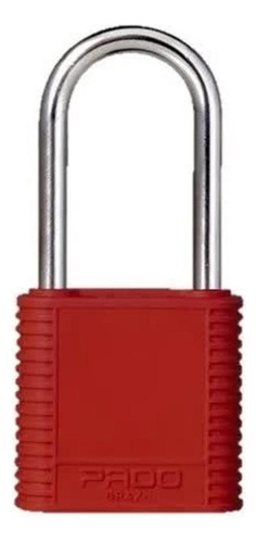 Cadeado De Bloqueio 34mm Plástico Abs - Pado Vermelho