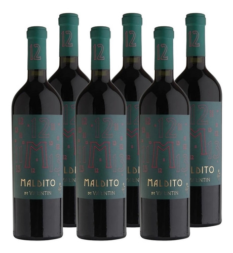 Vino Vicentin Maldito Malbec 750 Ml. Caja 6 Botellas