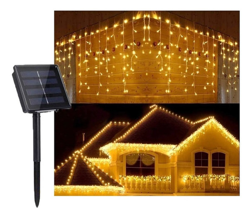 Luces Navidad Boda Cascada 2 Mts 120 Led Blanco Calido