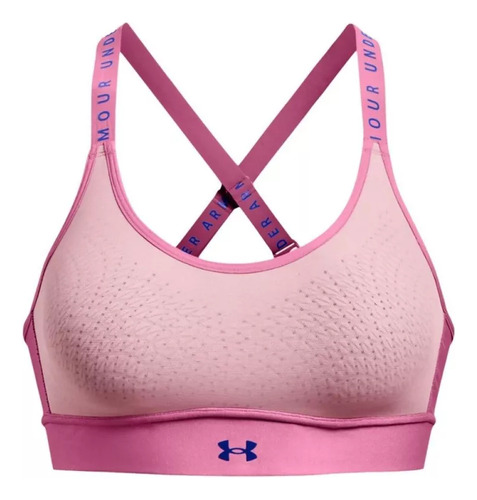 Sports Bra Fitness Under Armour Infinity Mid Rosa Mujer 1351