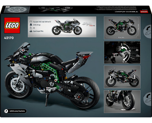 Lego Technic Moto Kawasaki Ninja H2r Set De Construcción