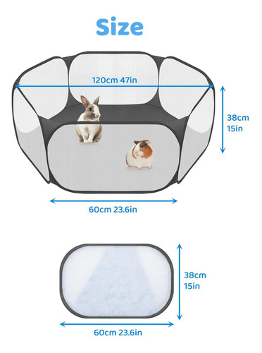 Animales Pequeños C&c Cage Tent, Transpirable Y Transparente