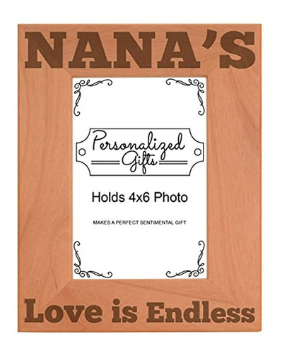 Regalo Día De La Madre Nana 's Love Endless Madera Natural G