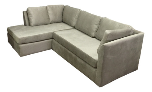 Sillon Sofa Praga Esquinero 2 Modulos Pana Premium