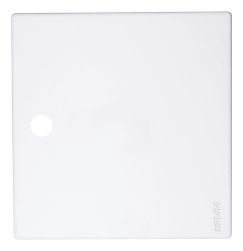Placa 1 Saída De Fio + Suporte 4x4 Branco Modular Walma