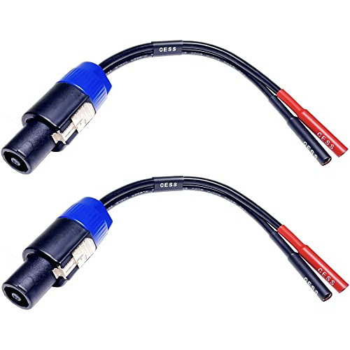 Adaptador De Cable De Altavoz Speakon Cess095 Jack Hemb...