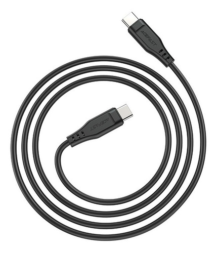 Cable Adaptador Usb-c A Auxiliar De Audio 3.5mm Acefast Color Negro