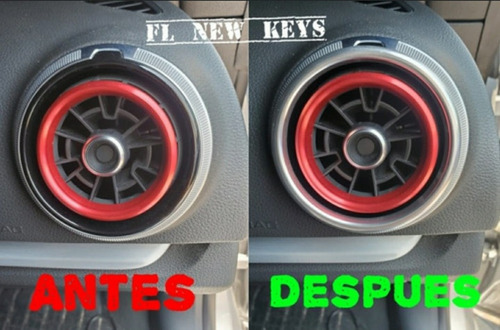 Embellecedores Aluminio Ventilas Aire Audi A3 S3 Rs3 Q2