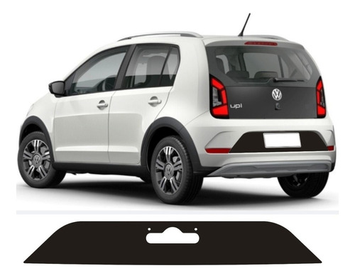 Adesivo Fundo Placa Up Vw 2018 Diante Faixa Tsi Xtreme Cor Preto