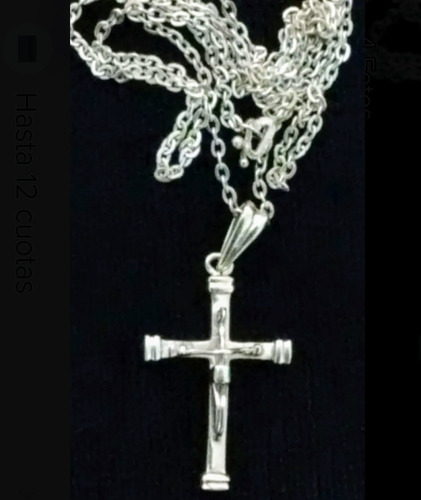 Cadena Con Cruz De Plata 925