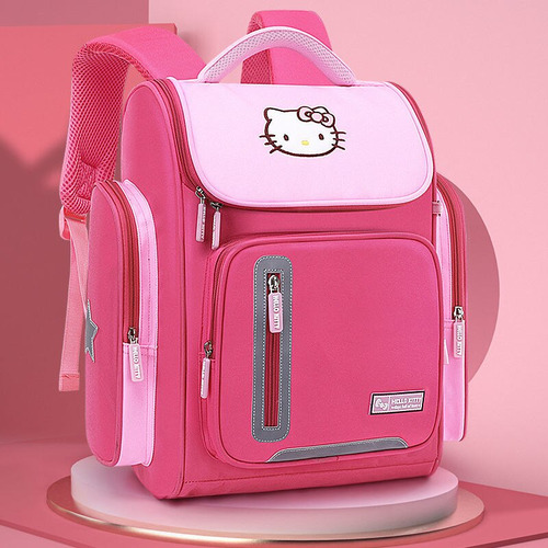 Mochila Escolar Hello Kitty Sanrio Para Niñas De Primaria